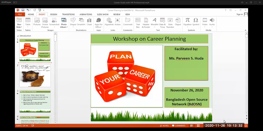 career goals with HR Professional