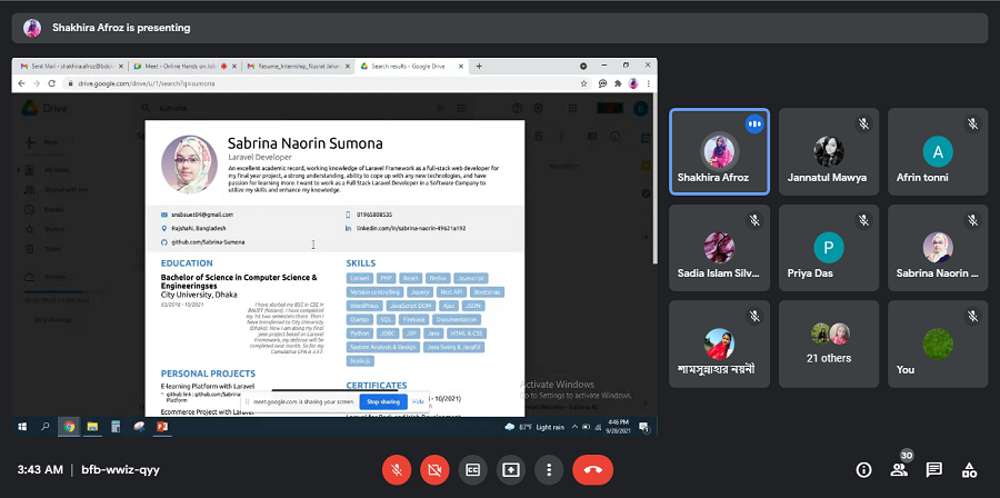 online hands on job preparation workshop 28 sep 2021 5