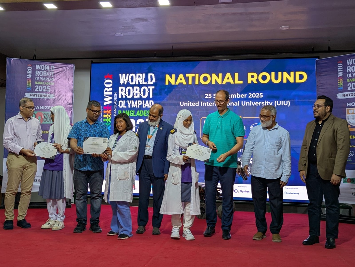 National Round of World Robot Olympiad Bangladesh 2025 Held at UIU with 200 Young Innovators