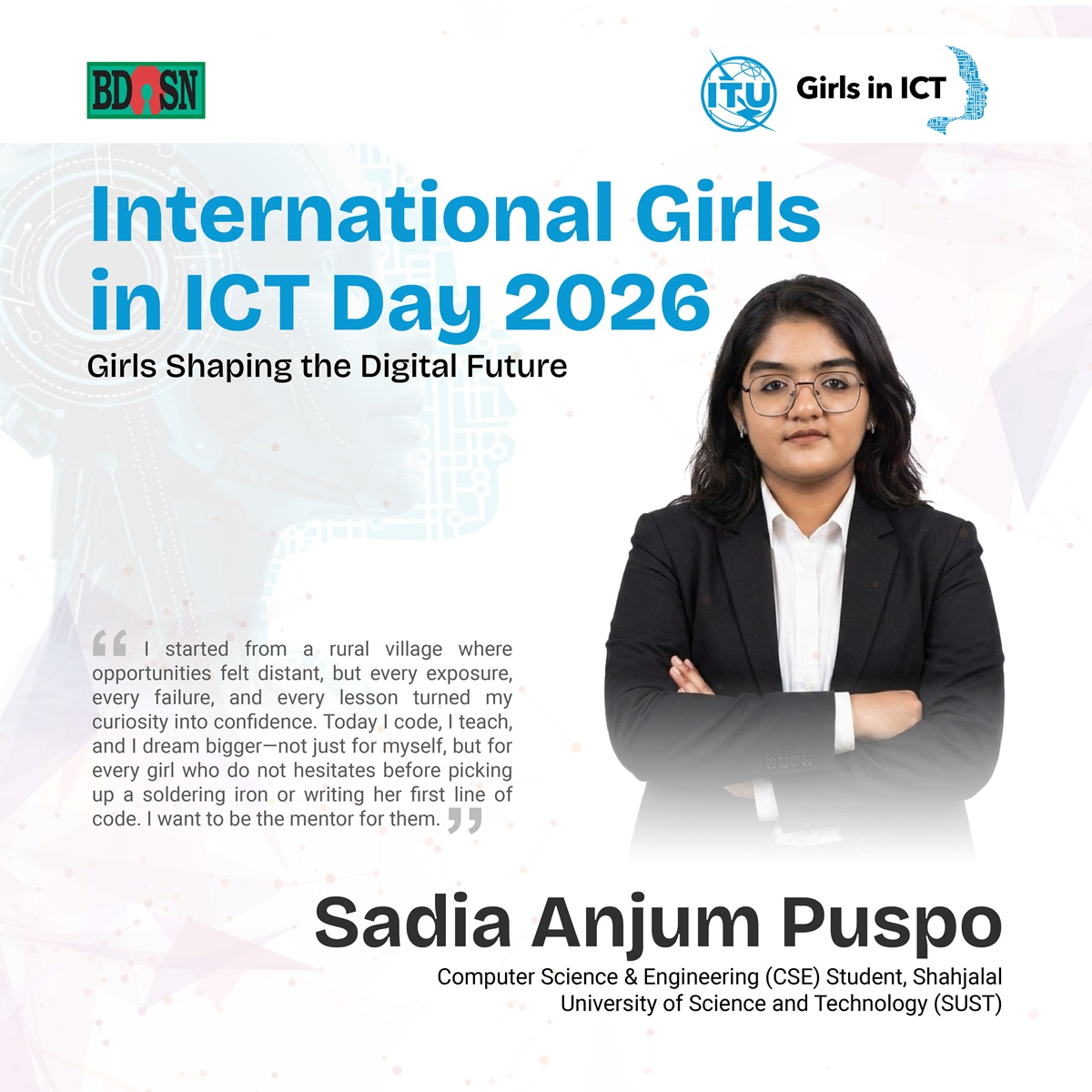 Girls Shaping the Digital Future: Pushpo’s Evolution from Bhangura to Global Stage