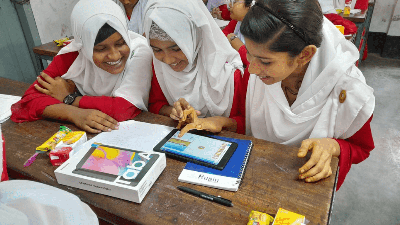 Mathematics and Programming sessions were conducted at Naihati Secondary Girls School, Rupsha, Khulna