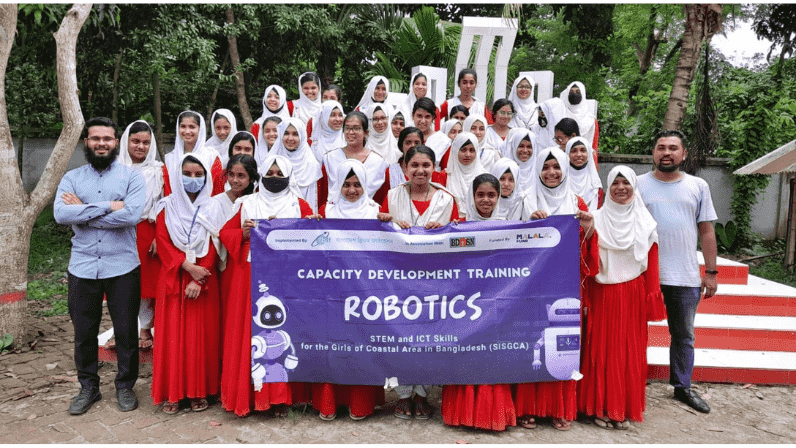 Robotics and Mathematics sessions were conducted at Naihati Secondary Girls' School, Rupsa, Khulna